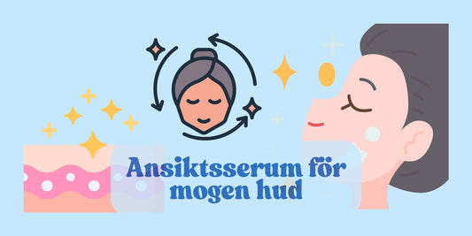 Naturligt ansiktsserum för mogen hud