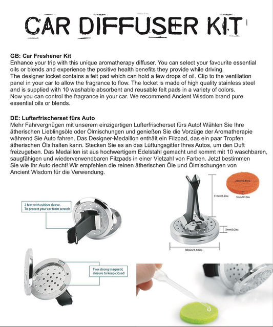 Bil Diffuser Kit - Hamsa - 30mm