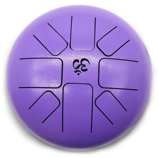 Med Steel Tongue Happy trumma Om Violet – 22x16 cm