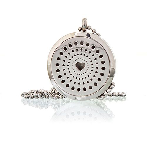 Aromaterapi Halsband – Diamanthjärta 30 mm
