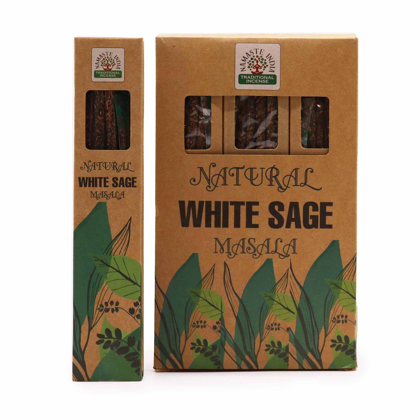 Natural Botanical Masala Incense – White Sage