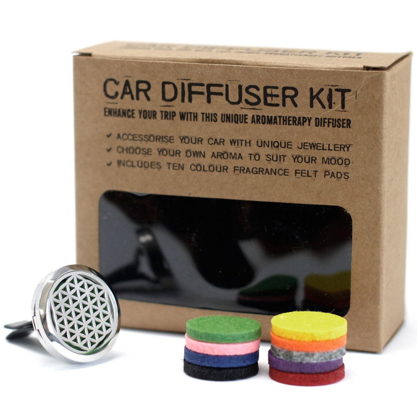 Bil Diffusorkit – Livets Blomma – 30 mm