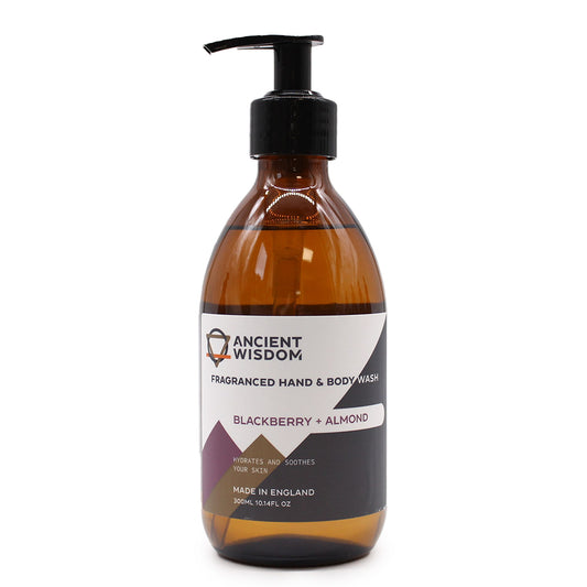 Hand- & kroppstvål med björnbär & mandel – 300 ml