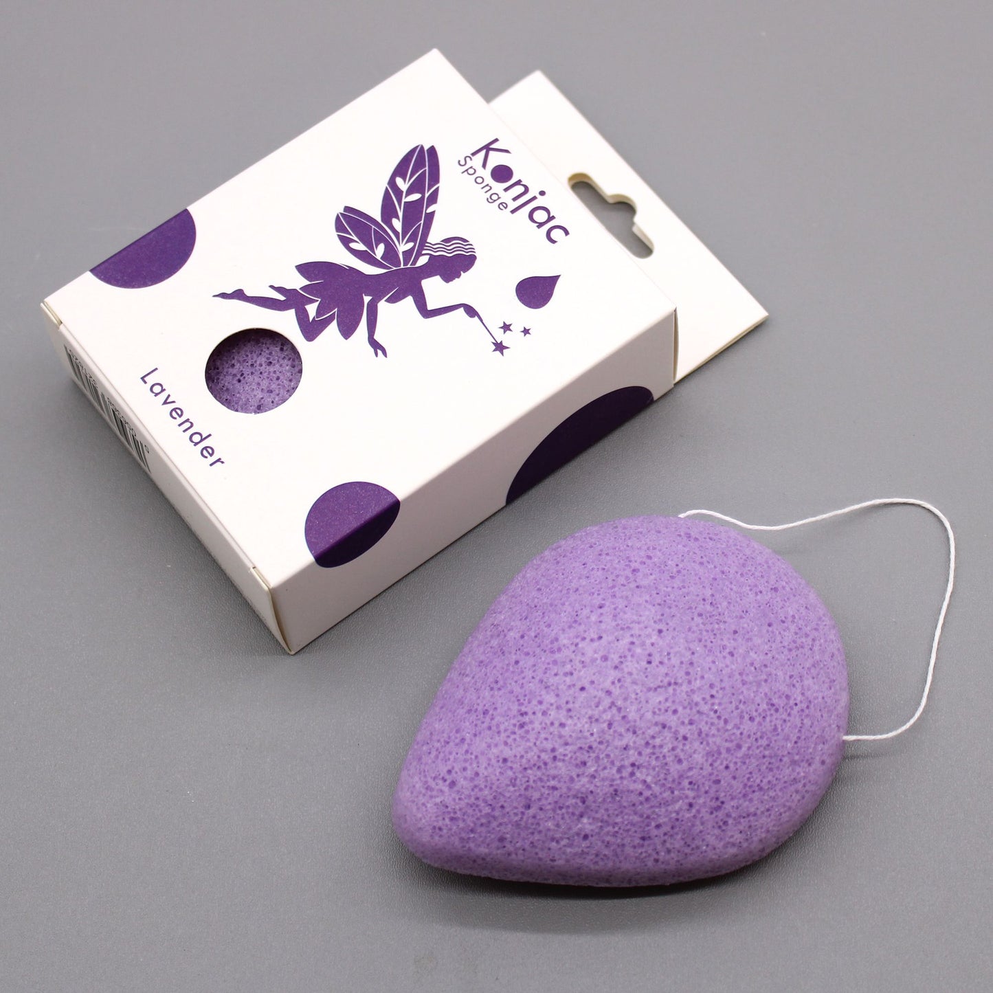 Teardrop Konjacsvamp – Lavendel – Lugnande