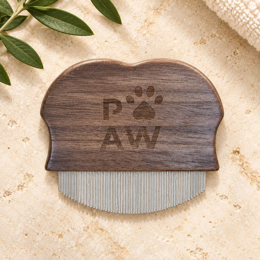 PAW Grooming Tools – Mini Grooming Comb i valnöt