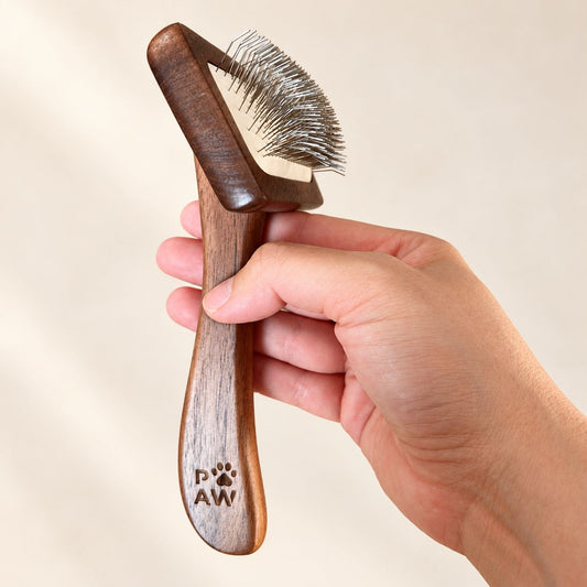 PAW Grooming Tools - Med Anti-tangle Comb - Walnut