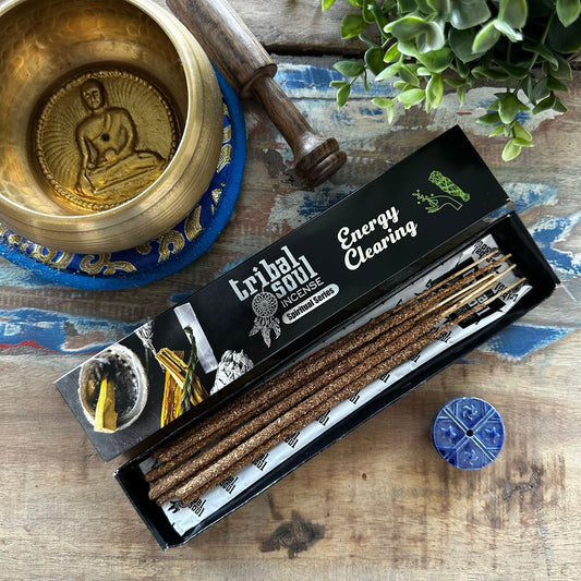 Tribal Soul Andliga Rökelsestickor med Keramikhållare – Energirening