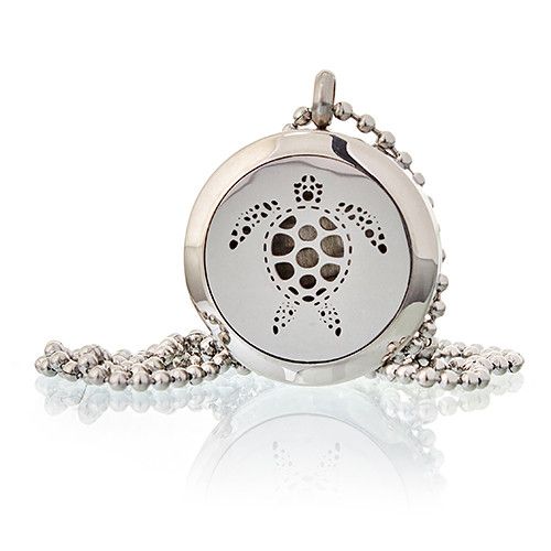 Aromaterapi‑smycke Halsband – Sköldpadda 25 mm