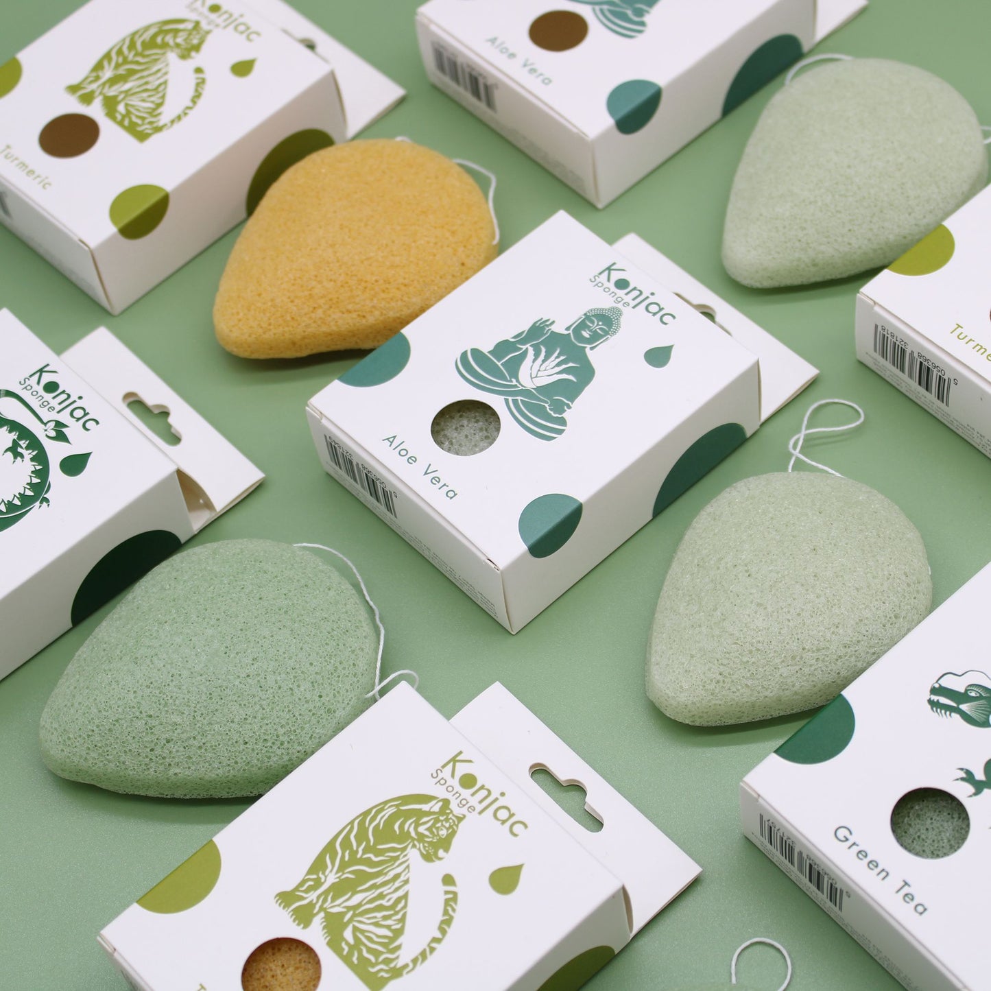 Teardrop Konjacsvamp – Aloe Vera – Läkande