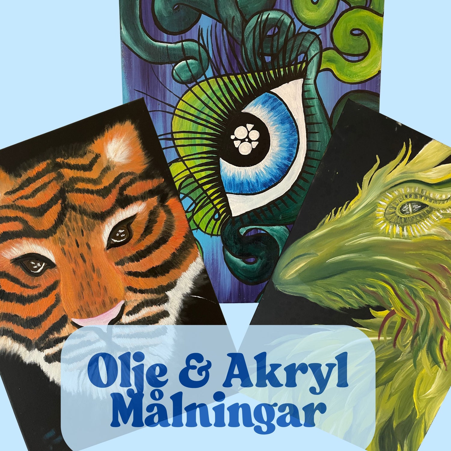 Hantverk - Konst - Oljemålningar & Akrylmålningar