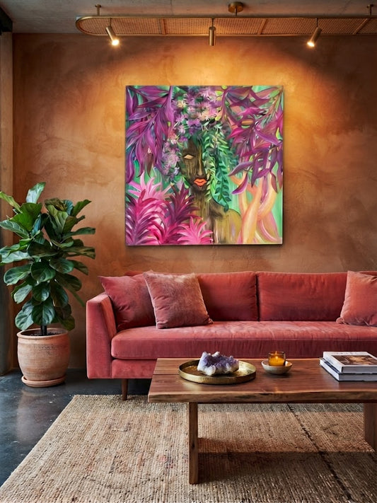 "Venus Blommande Själ" (80x80 cm)
