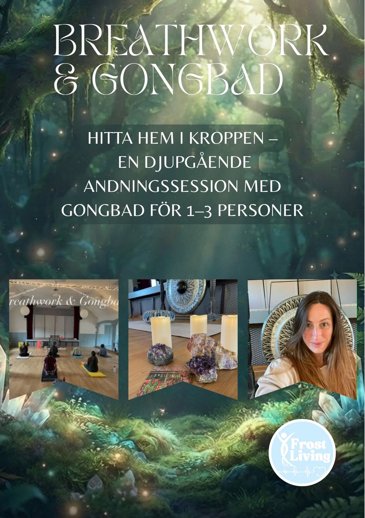 Breathwork & Gongbad Privat 1-3 personer