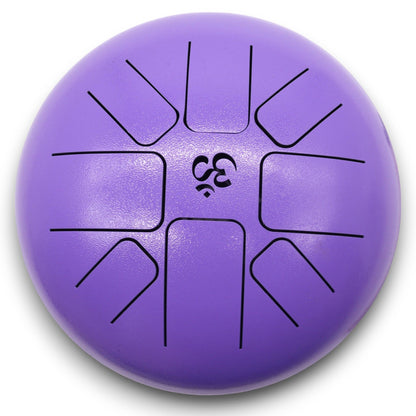 Med Steel Tongue Happy trumma Om Violet – 22x16 cm