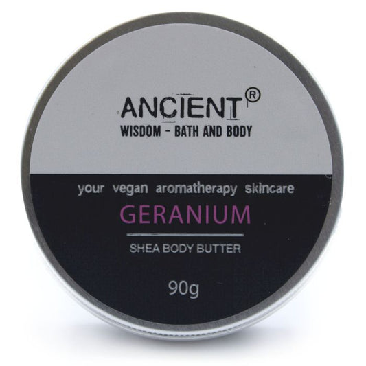 Aromaterapi Sheasmör 90g – Geranium
