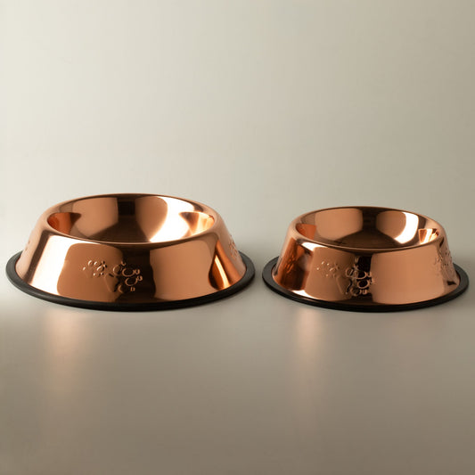 PAW Food Bowls - Matskål i kopparlook - 18cm - Stainless Steel (304)