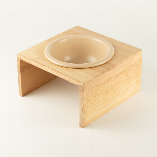 PAW Food Bowls - Stor Keramisk matskål med träställ – 14 cm