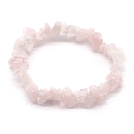 Armband i Rosenkvarts – kärlek & mjuk elegans