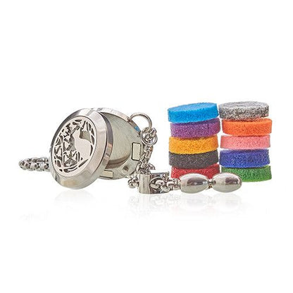 Aromaterapi Kedjearmband – Katt & Blommor – 20 mm