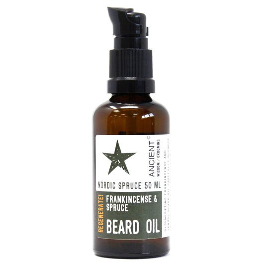 50ml Skäggolja - Nordisk Gran - Regenerate!