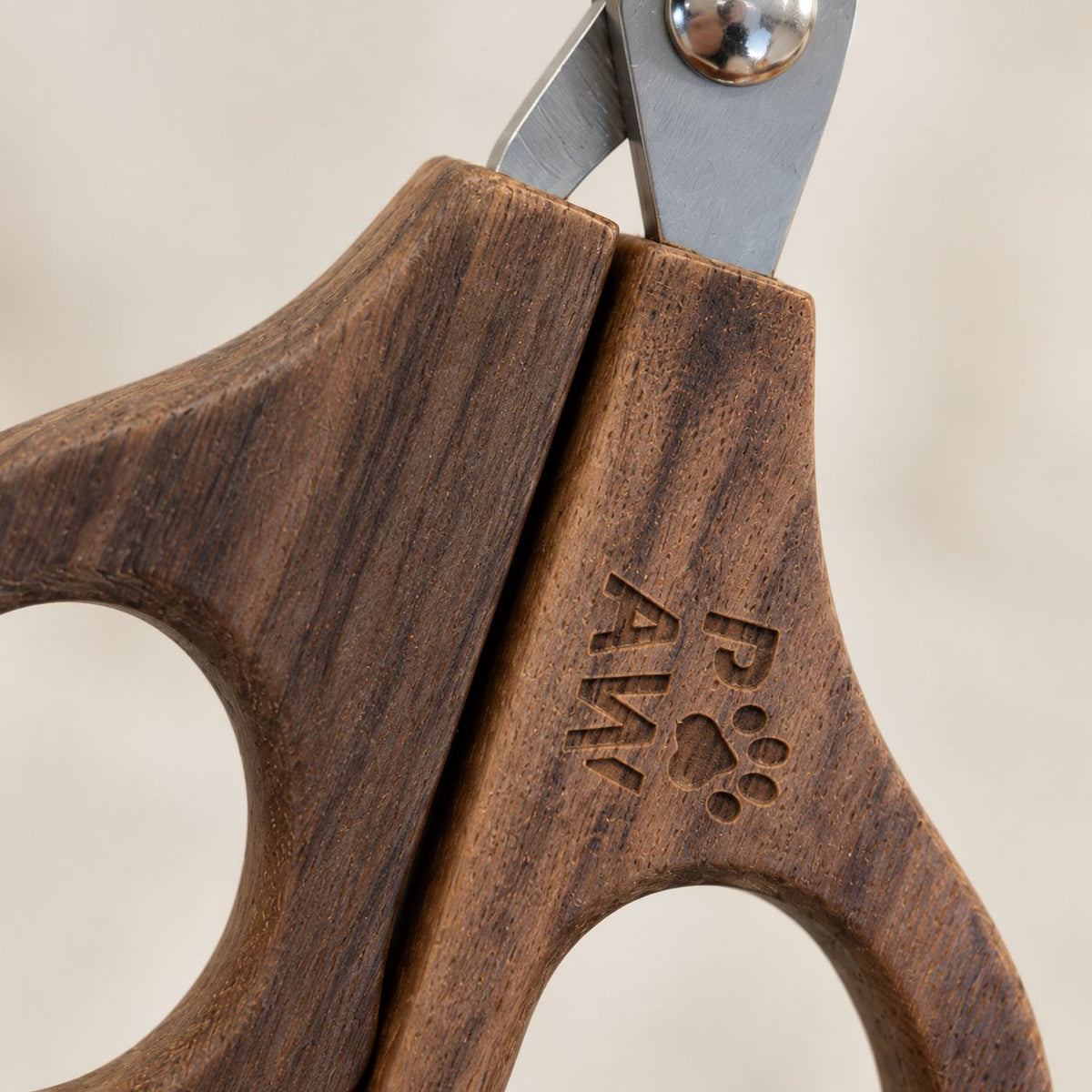 PAW Grooming Tools - Semi Circle Nail Clipper - Walnut - Stainless Steel (304)