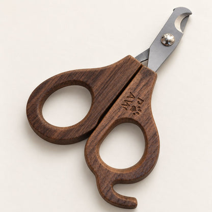 PAW Grooming Tools - Semi Circle Nail Clipper - Walnut - Stainless Steel (304)