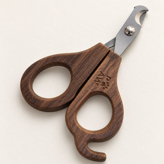 PAW Grooming Tools - Semi Circle Nail Clipper - Walnut - Stainless Steel (304)