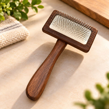 PAW Grooming Tools - Med Anti-tangle Comb - Walnut