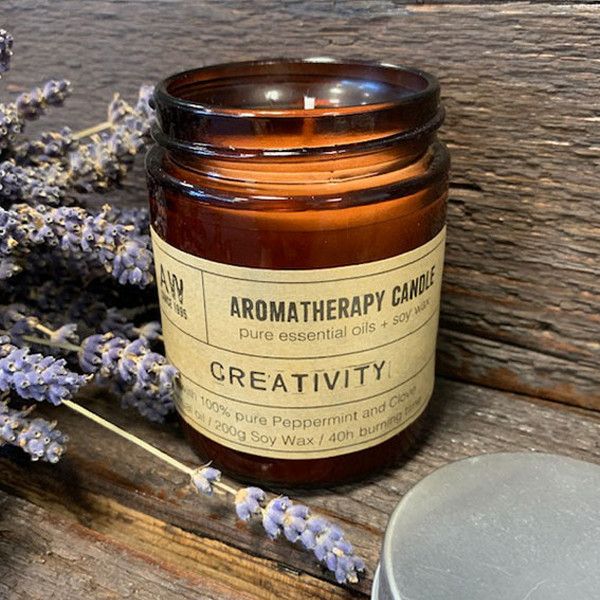 Aromaterapiljus i Sojavax 200g – Creativity