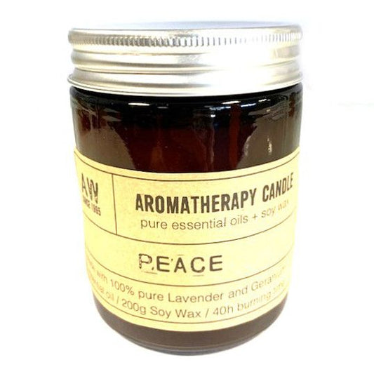 Aromaterapiljus i Sojavax 200g – Peace (Patchouli & Apelsin)