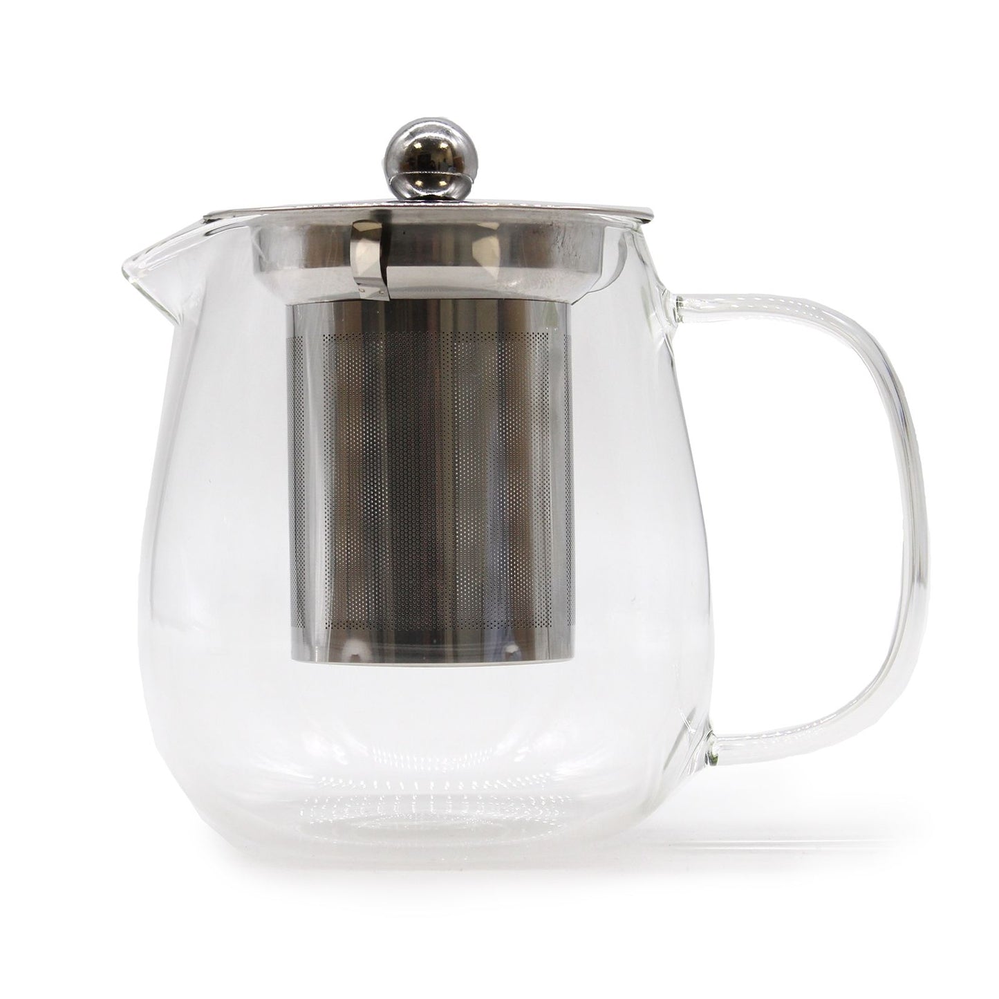 Glastekanna med infuser – modern design, 550 ml