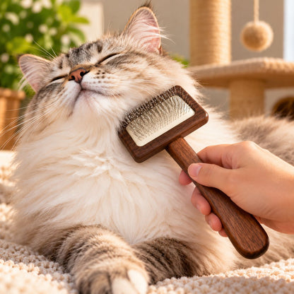 PAW Grooming Tools - Med Anti-tangle Comb - Walnut