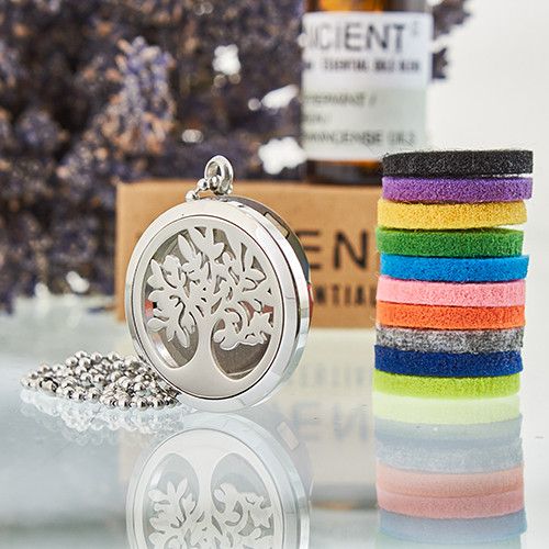 Aromaterapi Halsband – Livets Träd 30 mm