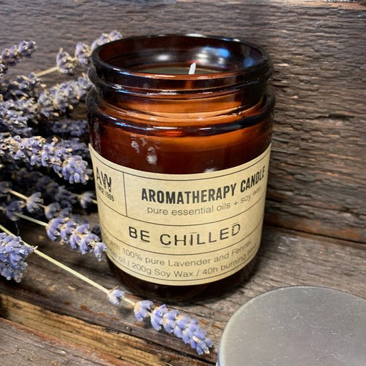 Aromaterapiljus i Sojavax 200g – Be Chilled
