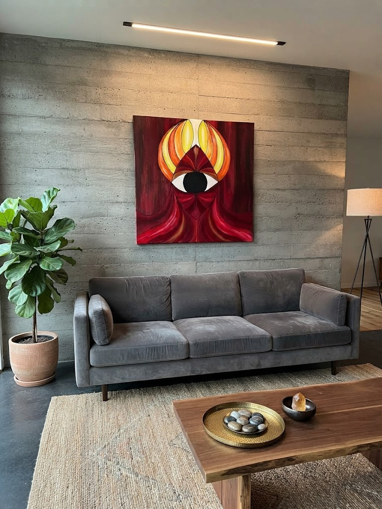 Lucifer (Ljusbringaren) 80x80cm